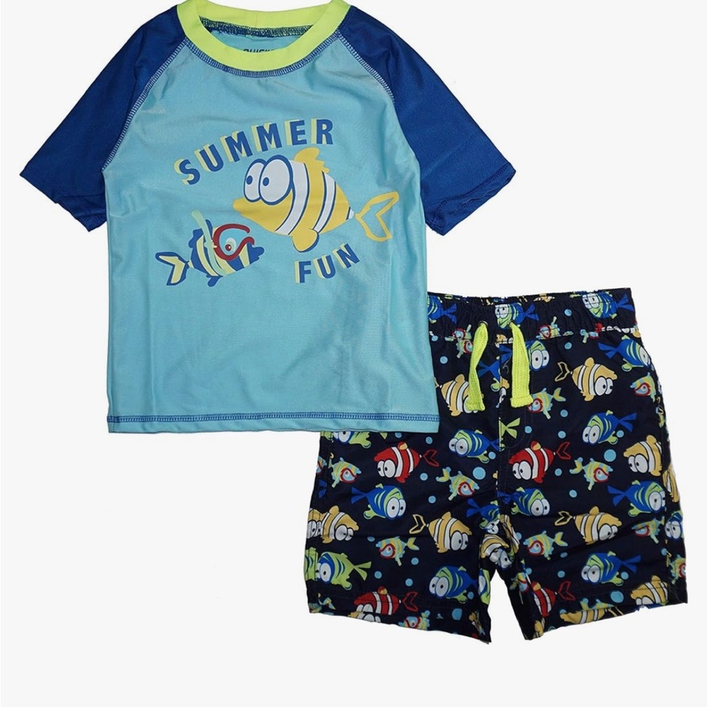 Quicksand Kids Swim Set - Blue Fish Design
